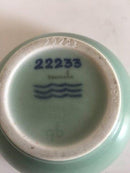 Royal Copenhagen Stentøj Lysestage i Celedon Glasur af Gerd Bøgelund No 22233