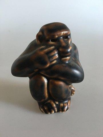 Royal Copenhagen Stentøjsfigur Gorilla No. 20187
