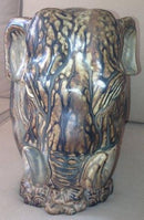 Royal Copenhagen Steingut Figur von Elefant mit Kind Nr. 20166 Knud Kyhn.