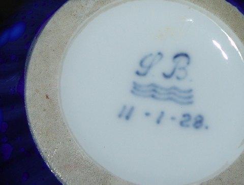 Royal Copenhagen Unika Krystal Glasur Vase fra 11-1-1927 af Søren Berg