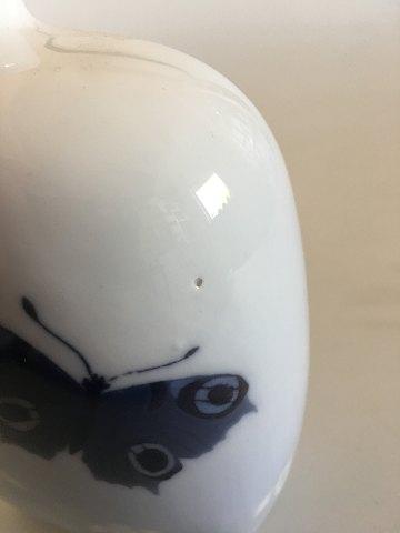 Royal Copenhagen Vase 188/1340 med Sommerfugle Motiv