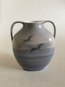 Royal Copenhagen Vase with Two Handles No 579/227 with Sailboat Motif