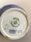 Royal Copenhagen Vase No 99/45A Blå med Hvide Svaner