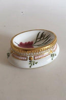 Early Royal Copenhagen Flora Danica Salt Dish No 3557 from 1870's. With Seawood