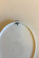 Drei Royal Copenhagen. Ovale Porzellanwaagen mit typografischen Motiven aus den Jahren 1870-1880 von Emil Cordius Heinrich Orth