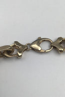 TSD Sterling Silver Gold Plated Necklace Anchor Faceted