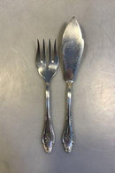Tysk Plet Fiskebestik til 8 Pers samt Serveringsdele (18 dele)