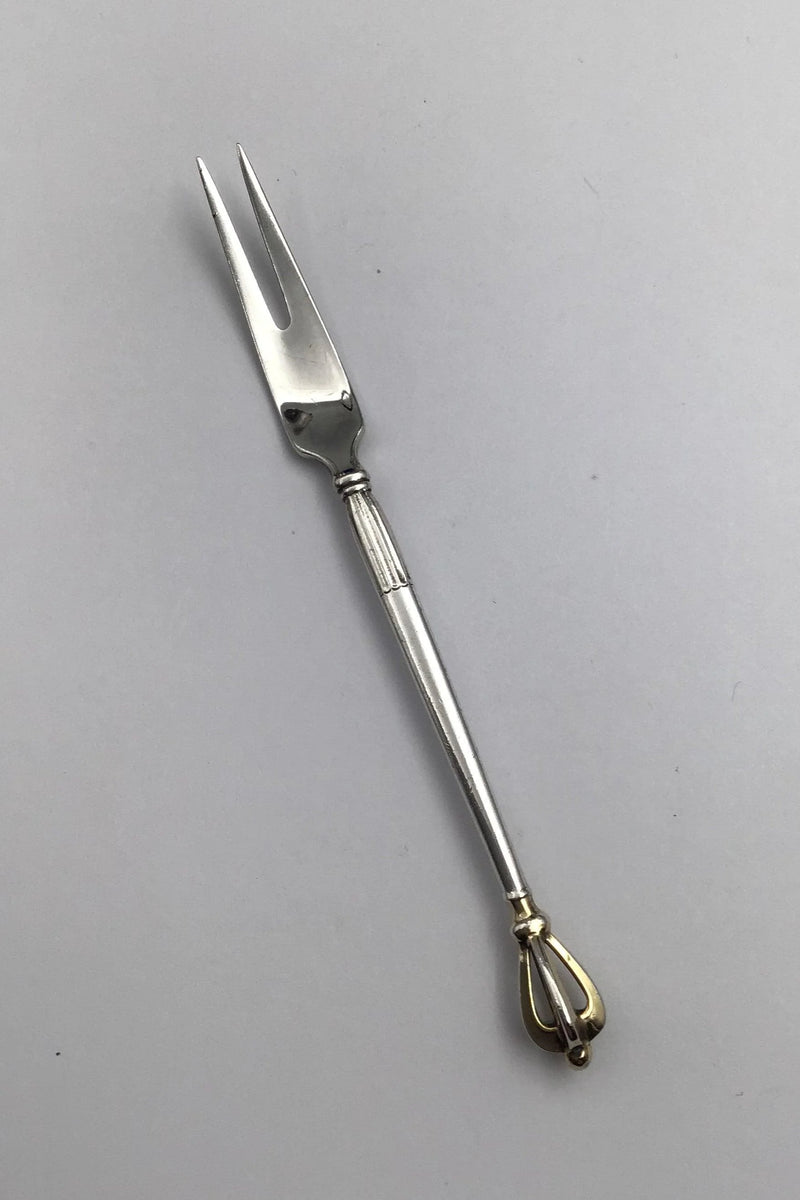 W&S Sørensen Sterling Sølv Krone Citron Gaffel