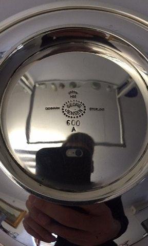 Georg Jensen Pyramide Sterling Sølv Skål No 600A