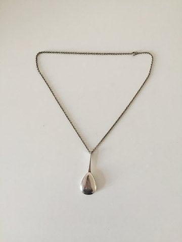 Anton Michelsen Sterling Sølv Vedhæng med Kæde