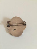 Georg Jensen Sterling Sølv Broche No 71 Prydet med Lapis Lazuli