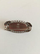 Georg Jensen Sterling Sølv Broche No 223 med Grøn Agat