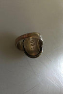 Georg Jensen Sterling Silver Ring No 46A ヘマタイト・ストーン付