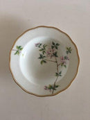 Royal Copenhagen No 166 Deep Plate with Handpainted Flowers and Gold