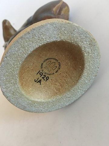 Bing og Grøndahl Stentøjsfigur af Hjort på base No. 1929