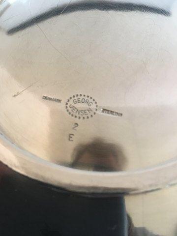 Georg Jensen Sterling Sølv Tredelt Magnolia Skål No 2E