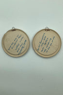 Små Peter Ipsen Terracotta Platter "Dagen" og "Natten" af Bertel Thorvaldsen