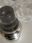 Georg Jensen Baccarat Flaske med Sterling Sølv Pyramide Flakonlåg No 206