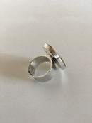 Georg Jensen Sterling Sølv Ring No 188A med Kaffe / Creme farvet Sten.