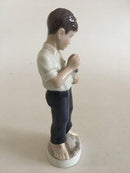 Lyngby Figur Dreng med Kanin No 3