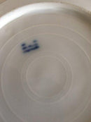 Royal Copenhagen Deep Plate No 166 with Handpainted Flowers and Gold.