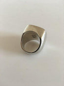 Hans Hansen Sterling Sølv Ring med Forgyldt Top