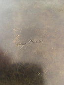 Just Andersen Bronze Skål No. B51 med Havfrue og Fiskemotiv