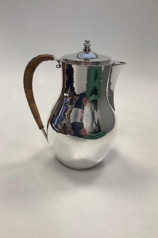 Hans Hansen Sterling Sølv Kaffekande designet af Karl Gustav Hansen No 357