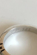 Ring in White Gold with Brillant. 14 K.