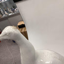 Royal Copenhagen figur af påfugl på kugle. Designet af Arnold Krog.