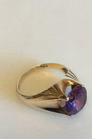 Guldring i 14 K med Ametyst