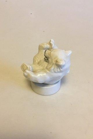 Royal Copenhagen Figur af Isbjørn på sokkel No 347