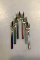 A Michelsen Sterling Silver Coffee Spoons and Cake Forks(4+6)