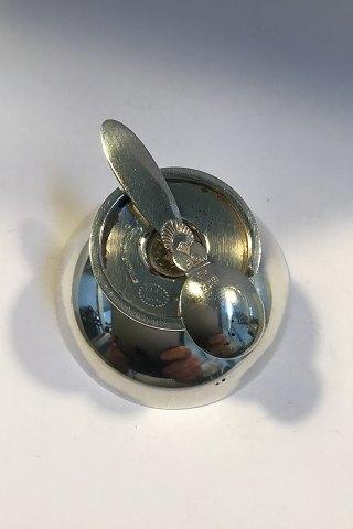 Georg Jensen Sterling Sølv Kaktus Saltkar(Grøn emalje) No 629 A samt Saltske