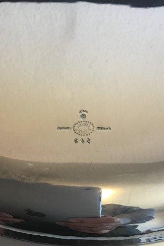 Georg Jensen Sterling Silber King Großes Rundes Fleisch- oder Fischgericht Nr. 642 S