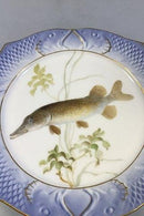 Royal Copenhagen Blue Fish Plate with Gold No 1212/3002.