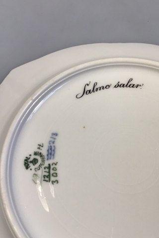 Royal Copenhagen Blue Fish Plate with Gold No 1212/3002.