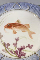Royal Copenhagen Blue Fish Plate with Gold No 1212/3002.
