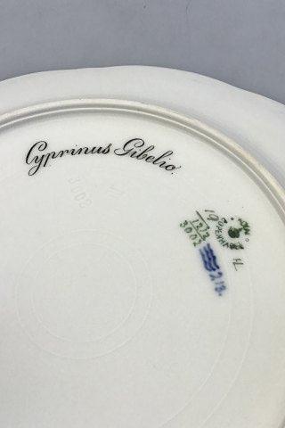 Royal Copenhagen Blå Fisketallerken med Guld No 1212/3002.