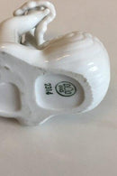 Bing & Grøndahl Blanc de Chine Figur af Liggende havbarn med tang No 2314