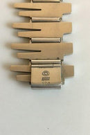 Georg Jensen Sterling sølv armbånd med blå emalje No 120