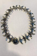 Georg Jensen Sterling Sølv Halskæde No 130B Hæmatit