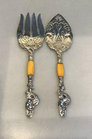 Just Andersen Sølv Fiskeserveringsbestik(2)