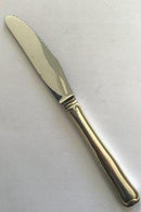 Georg Jensen Sterling Silver Double-edged Dinner Knife No 014 (ロングハンドル、グリルエッジ)