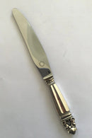 Georg Jensen Sterling Sølv Konge Middagskniv No 013(Kort skaft)