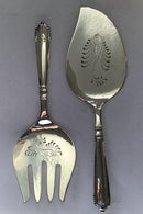 Georg Jensen Sterling Sølv Akkeleje Fiskeserveringssæt