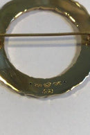 Georg Jensen 18K Guld Broche No 360 Sigvard Bernadotte