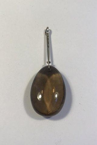 Georg Jensen Sterling Sølv Torun Rutil Quartz Vedhæng No 131