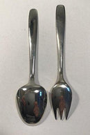 Cohr Sterling Sølv Barnebestik Ske/Gaffel (Æg og Kylling)