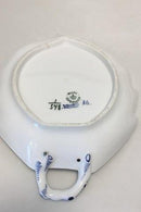 Royal Copenhagen Blau geriffelt Hälfte Spitze Blatt geformt Kuchen Schüssel Nr. 547